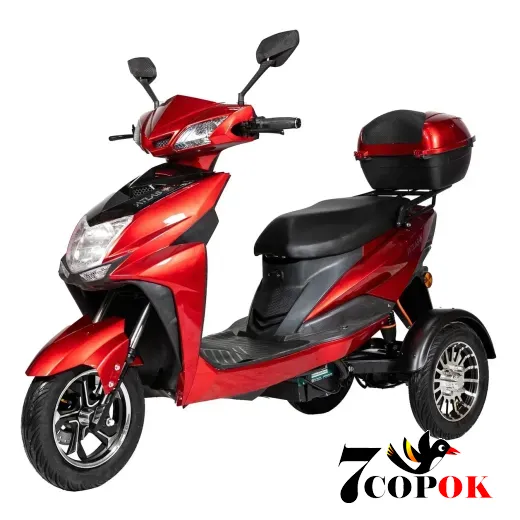 Електроскутер Atlas Falcon Trike Box 1500W Red, 1.5 кВт, купити