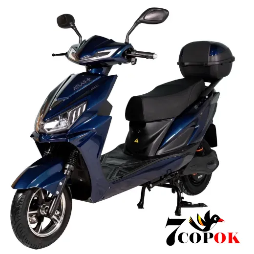 Електроскутер Atlas Journey Box 2000W Cyan Blue, 2 кВт, купити