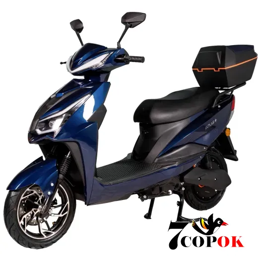 Электроскутер Atlas Spider 2 Box 2000W Plus Cyan Blue, 2 кВт, купить