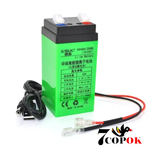 Літій іонний акумулятор QiSuo 4V 4A Li-ion 18650 (47X47X100), купити