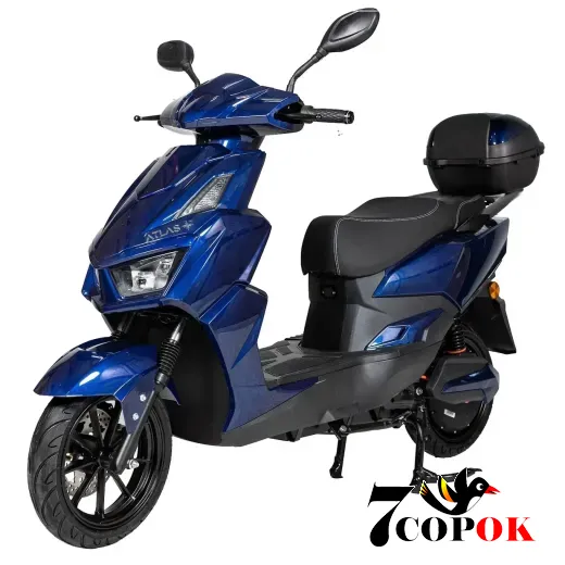 Электроскутер Atlas Speedy Box Plus 2000W Cyan Blue, 2 кВт, купить