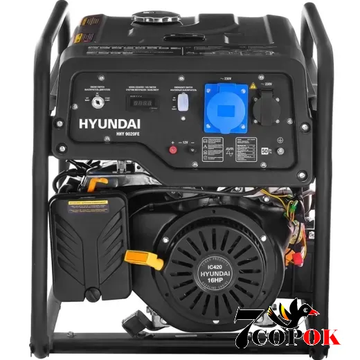 Портативный генератор бензиновый Hyundai HHY 9020FЕ, 6.0 кВт, купить