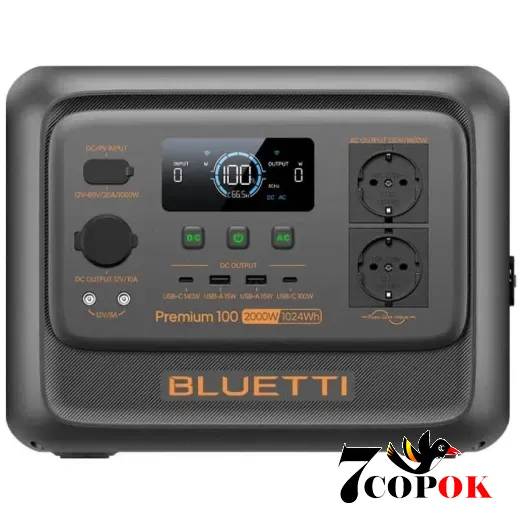 Портативная зарядная станция для дома Bluetti Premium 100 V2 (2.0 кВт)