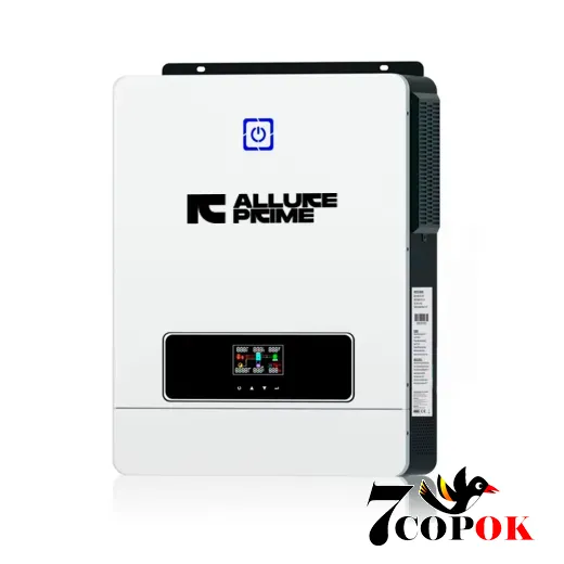 Гибридный солнечный инвертор 10.2 кВт - Инвертор ALLURE PRIME VICTOR MAX-10,2kW PLUS Чистая синусоида Солнечный инвертор