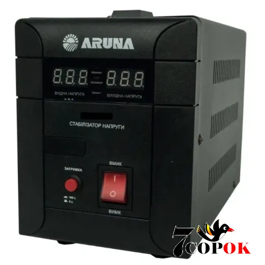Стабилизатор напряжения ARUNA SDR1000 SM 4823121301902, 220 вольт 0.6 кВт