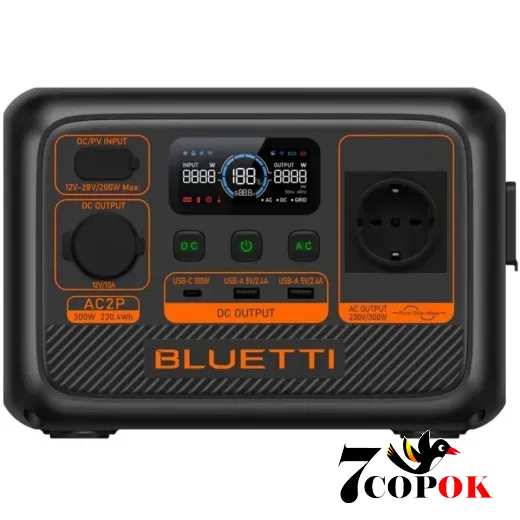 Портативная зарядная станция для дома Bluetti AC2P (0.3 кВт), купить