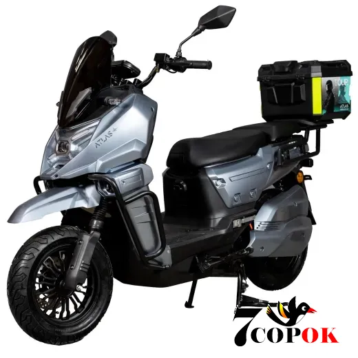 Електроскутер ATLAS Tour Box Plus 2500W Grey, 2.5 кВт, купити