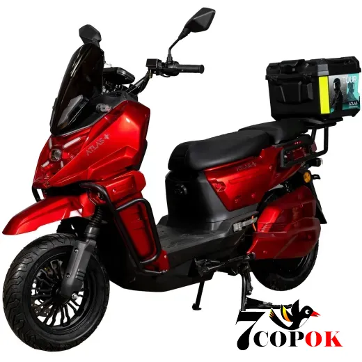 Електроскутер ATLAS Tour Box 2000W Red, 2 кВт, купити в Україні