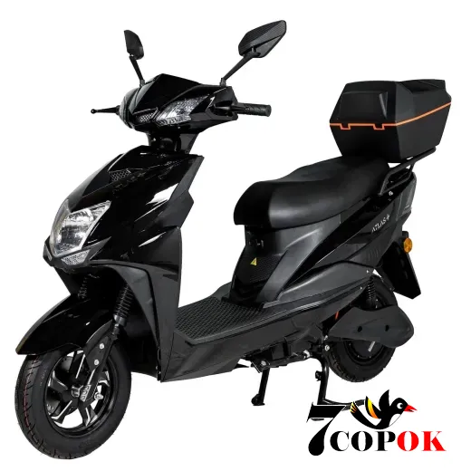 Электроскутер ATLAS Falcon Box 2000W Lithium Black, 2 кВт, купить