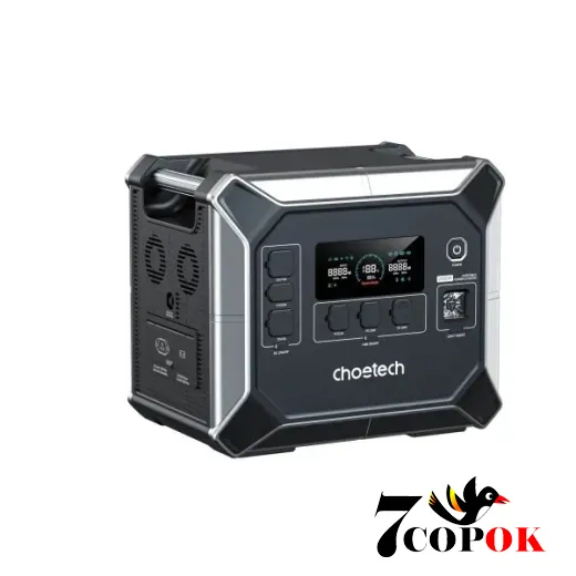 Портативная зарядная станция для дома Choetech BS067-EU-BKSL (2.4 кВт)