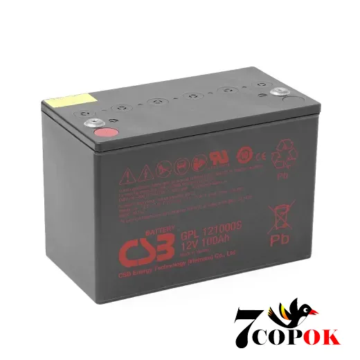 Акумулятор CSB GPL121000S, 12V 100Ah, AGM свинцево-кислотний, купити