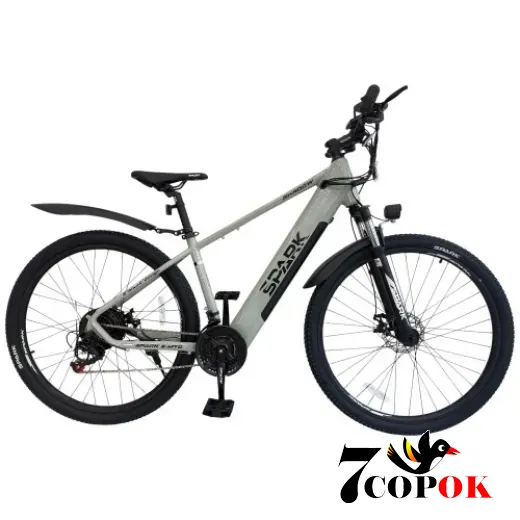 Электровелосипед SPARK E-MTB SHADOW 17 (серый), 500 Вт., 35 км/ч, купить в Украине
