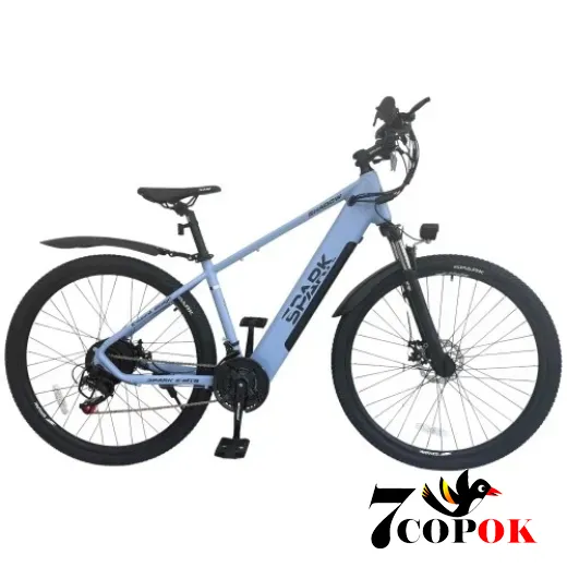 Електровелосипед SPARK E-MTB SHADOW 17 (блакитний), 500 Вт., 35 км/год, купити в Україні