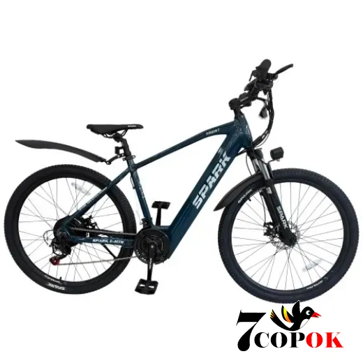 Электровелосипед SPARK E-MTB GHOST 15 (тёмно-синий), 500 Вт., 35 км/ч, купить в Украине