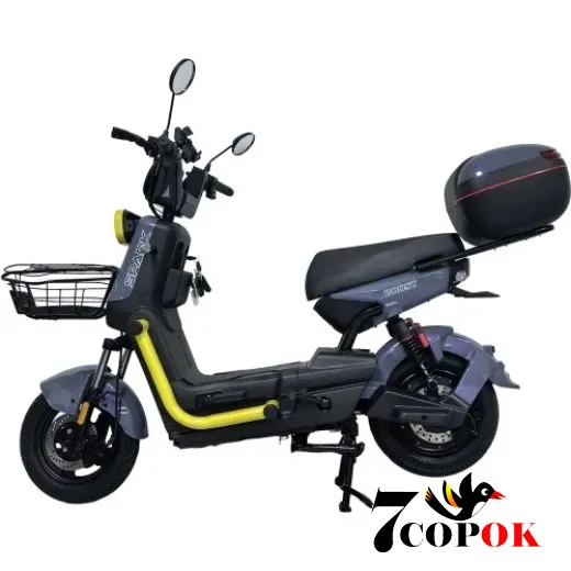 Електровелосипед SPARK BOOST 14 (сірий з жовтим), 1200 Вт., 50 км/год, купити в Україні