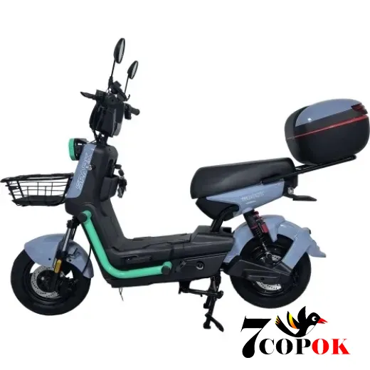 Электровелосипед SPARK BOOST 14 (серый с бирюзовым), 1200 Вт., 50 км/ч, купить в Украине