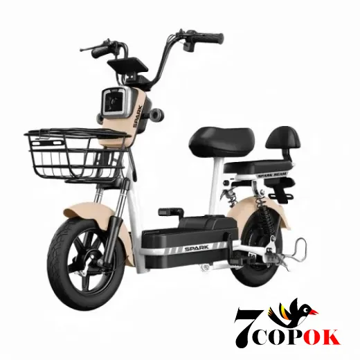 Электровелосипед SPARK BEAM 14 (Бежевый), 400 Вт., 25 км/ч, купить в Украине