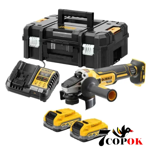 Шліфувальна машинка DeWALT DCG405S2T, купити болгарку в Україні