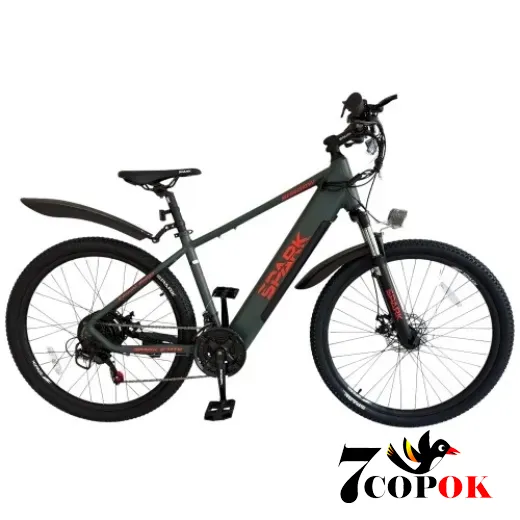 Электровелосипед SPARK E-MTB SHADOW 15 (хаки), 500 Вт., 35 км/ч, купить в Украине