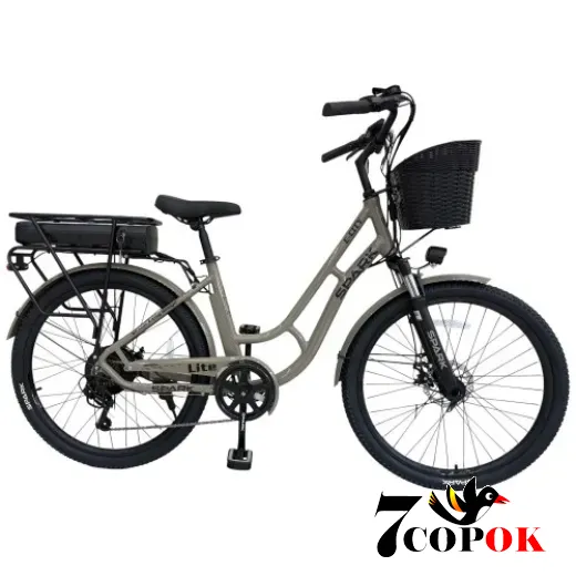 Электровелосипед SPARK E-CITY LITE 17 (серый), 500 Вт., 35 км/ч, купить в Украине
