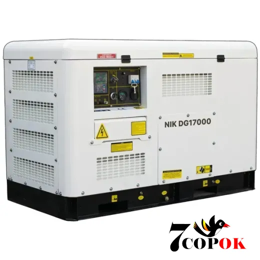 Генератор дизельный NiK DG17000, 12.0 кВт, купить в Украине