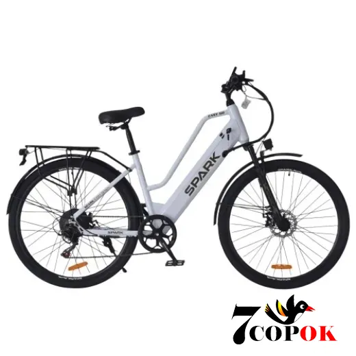 Электровелосипед SPARK E-CITY EASY GO 18 (серый), 500 Вт., 35 км/ч, купить в Украине