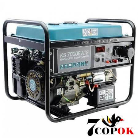 Генератор бензиновий Konner & Sohnen KS 7000E ATS, 5.0 кВт, купить