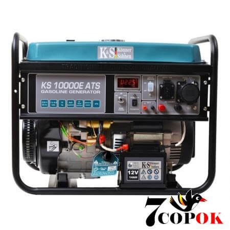 Генератор бензиновий Konner & Sohnen KS 10000E ATS, 7.5 кВт, купить