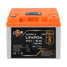 LogicPower LP LiFePO4 для ДБЖ LCD 12V (12,8V) - 50 Ah (640Ah) (BMS 50A/25A) пластик