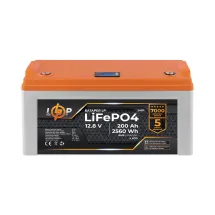 Logicpower LP LiFePO4 12,8V - 200 Ah (2560Wh) (24011) пластик LCD для ДБЖ