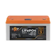 Logicpower LP LiFePO4 12,8V - 200 Ah (24010) (BMS 100A/50А) пластик LCD