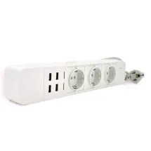 Voltronic WiFi 3 Розетки 4 USB White