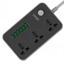 LDNIO SC3604 3 Розетки + 6 USB