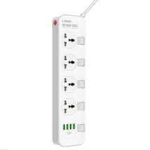 LDNIO SC4408 4 Розетки + 4 USB