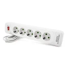 Voltronic F25 5 розеток EU 2 м White