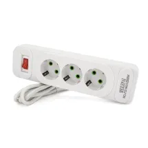 Voltronic F23 3 розетки EU 2 м White
