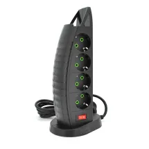 Voltronic F14 8 розеток EU + 3 USB + Type-C Black
