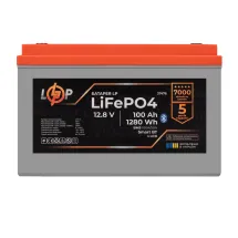 LogicPower LP LiFePO4 12,8V - 100 Ah (1280Wh) (BMS 100A/50А) пластик LCD Smart BT