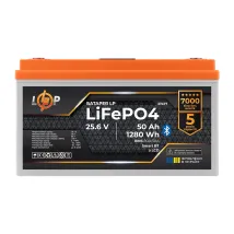 LogicPower LP LiFePO4 25,6V - 50 Ah (1280Wh) (BMS 80A/50А) пластик LCD Smart BT