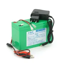 QiSuo 12V 12A Li-ion + зарядний пристрій 12,6V / 1A + крокодили