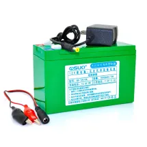QiSuo 12V 10A Li-ion + зарядний пристрій 12,6V / 1A + крокодили