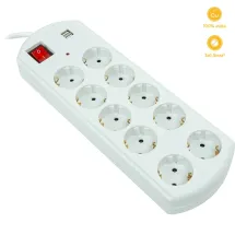 PowerPlant 5м, 3x1.5мм2, 10А, 10 розеток, 2xUSB (YS-N6065/5)